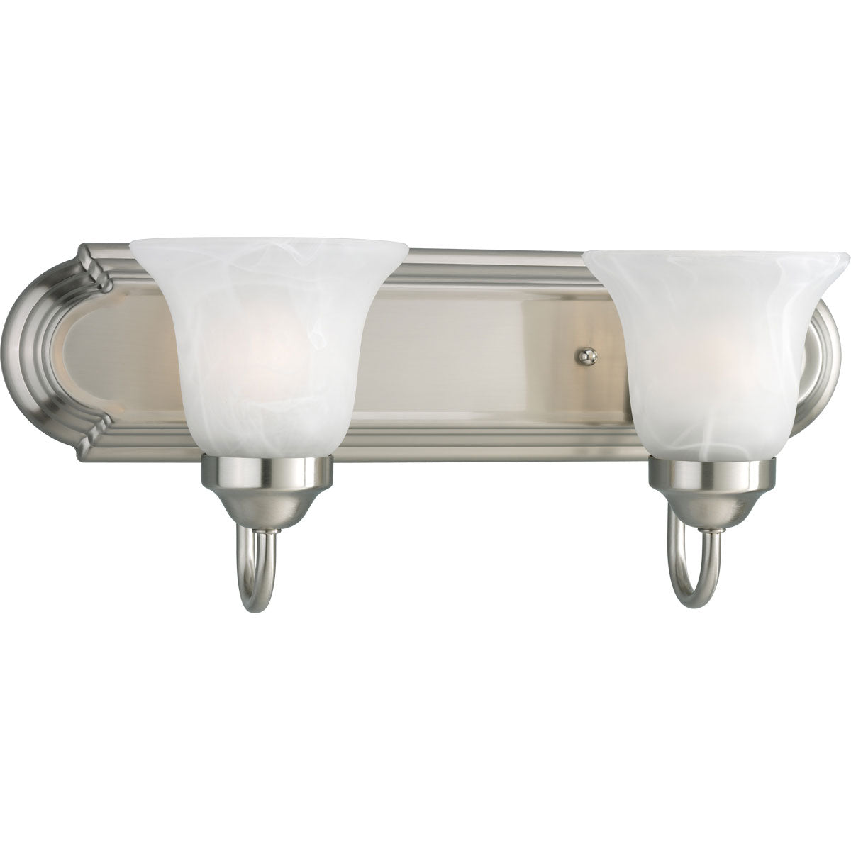 Alabaster Glass Two-Light Bath & Vanity