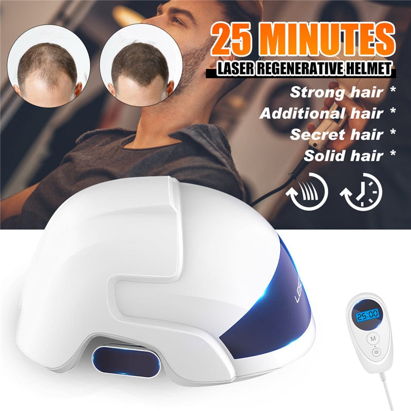 Laser Hair Regrowth Laser Helmet Men Hair Growth Cap Helmet Hair Loss Plotocare