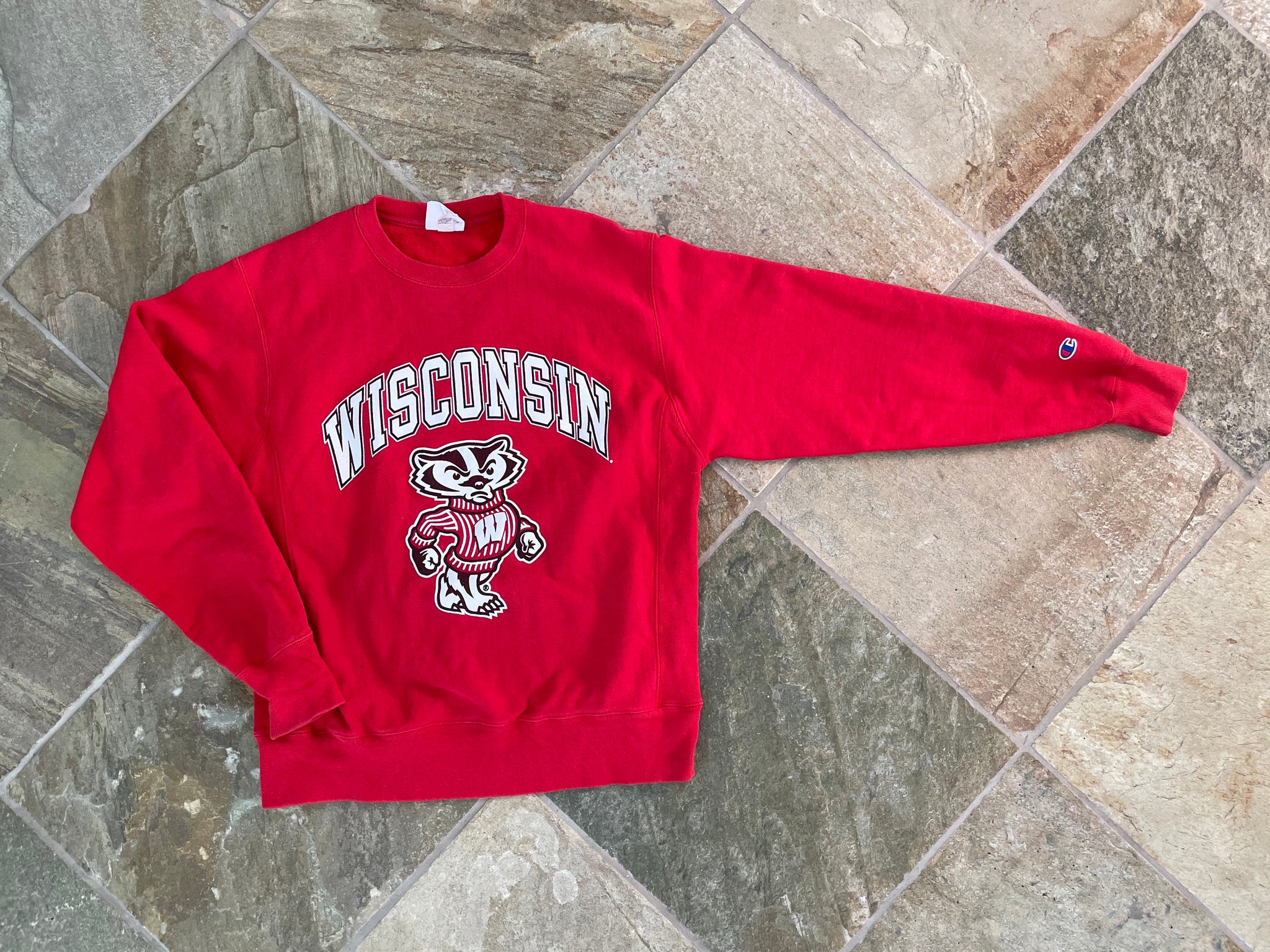 Vintage Wisconsin Badgers Champion Reverse Weave College