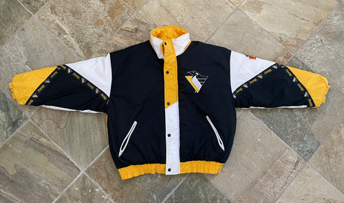 STARTER, Jackets & Coats, Vintage Hockey Nhl Pittsburgh Penguins Full Zip Starter  Jacket Coat Size L 99s