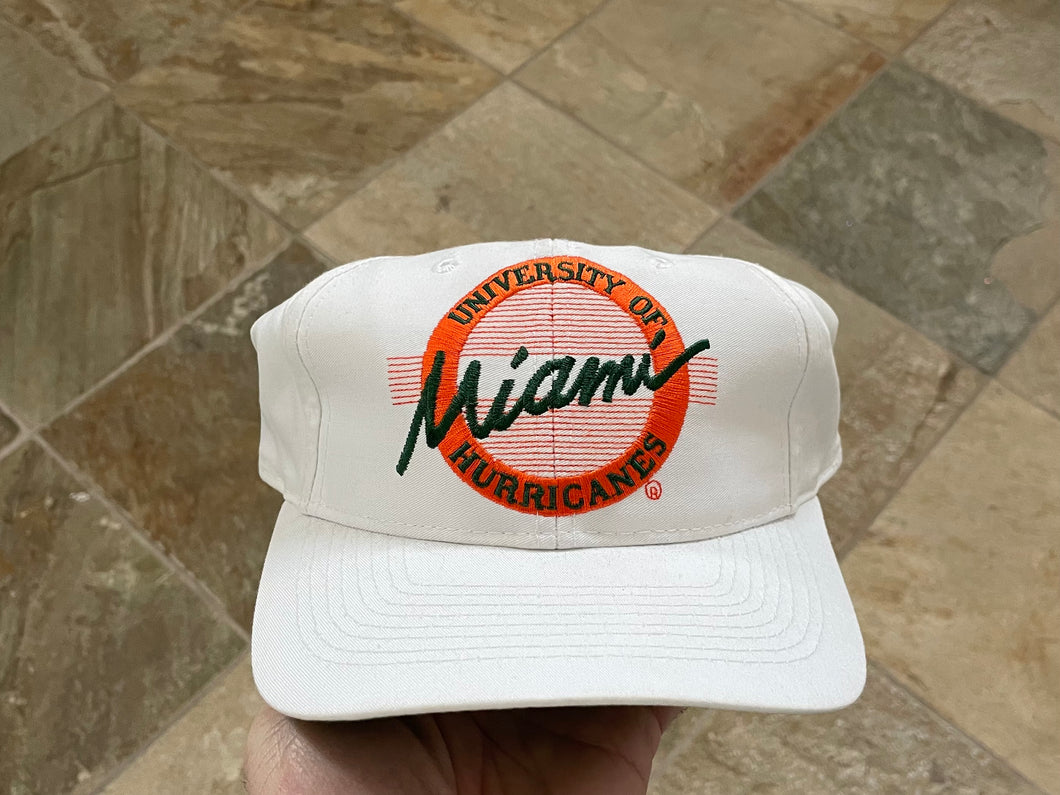 Vintage Miami Hurricanes The Game Circle Logo Snapback College Hat