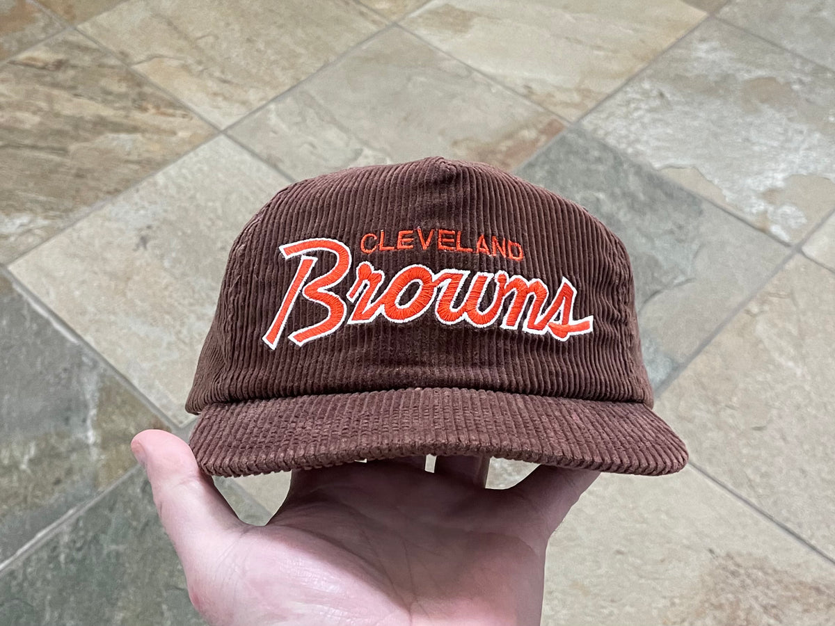 Vintage Cleveland Browns Sports Specialties Corduroy Script Football H ...