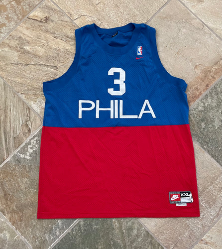 Allen Iverson Philadelphia 76ers Adidas NBA Throwback Swingman Jersey -  Blue 