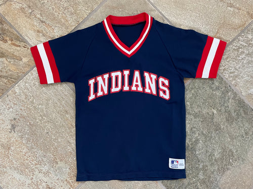 Vintage Cleveland Indians Blue Russell Athletic Jersey Chief Wahoo