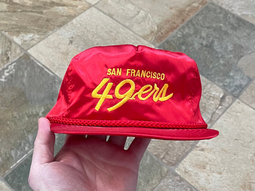 VINTAGE 1950’s San Francisco 49ers AmaPro Script Rope Hat Wool Corduroy  Snapback