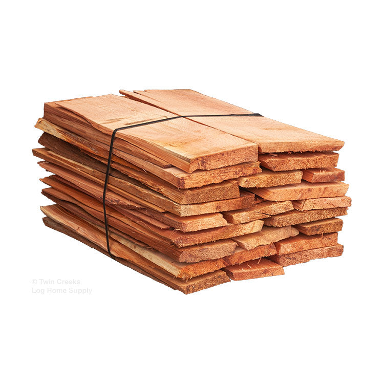 Verhoog jezelf Kostuum Onafhankelijk Bundle #1 Grade 24" Western Red Cedar Hand-Split Shakes - Heavy Thickness –  Twin Creeks Log Home Supply