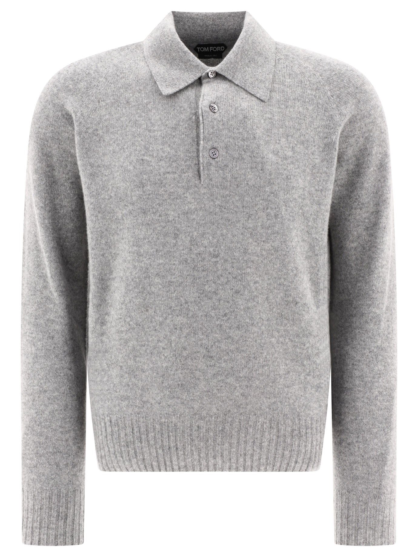 Tom Ford Polo Style Sweater In Blue