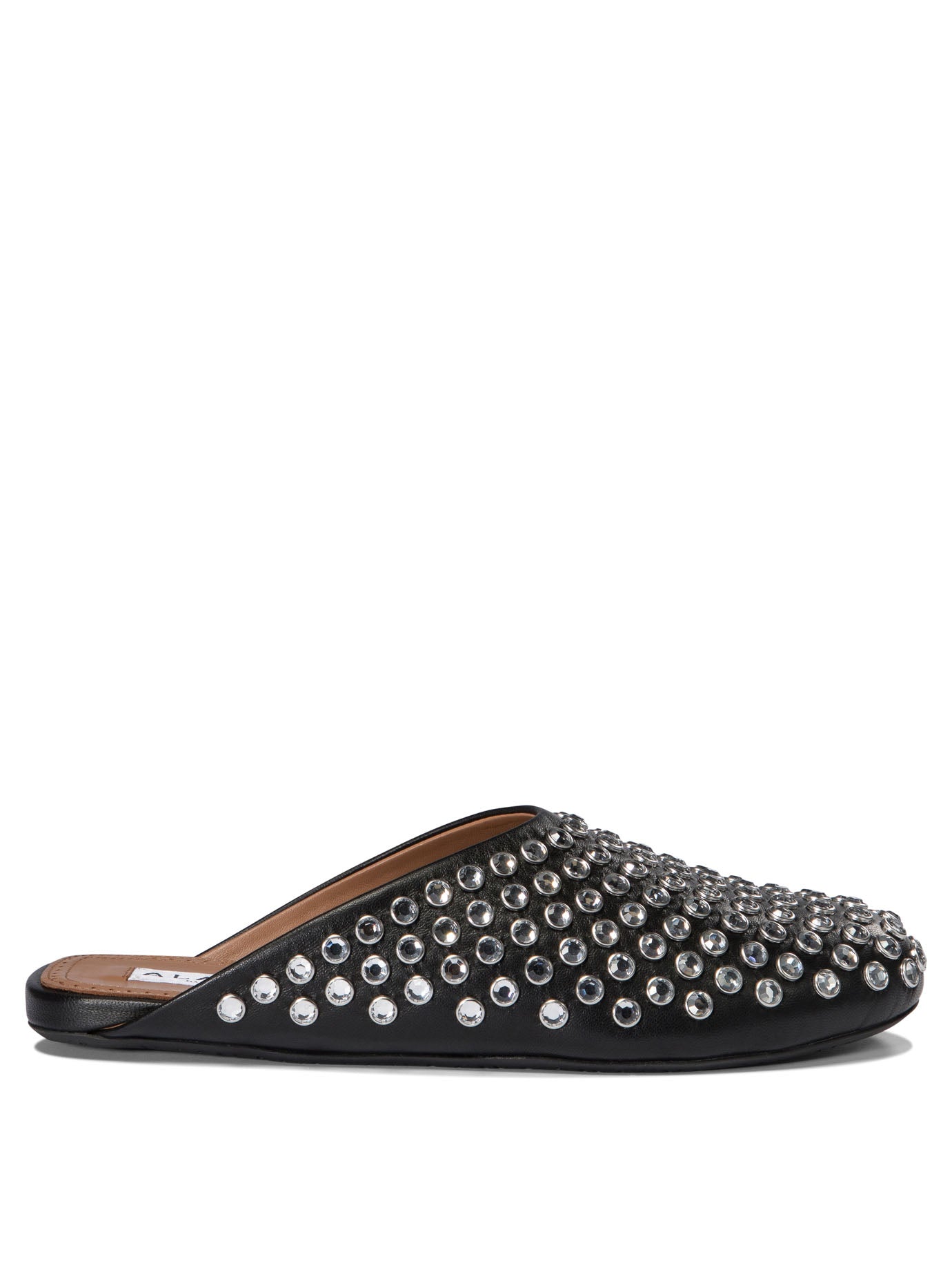 Shop Alaïa Mules With Rhinestones