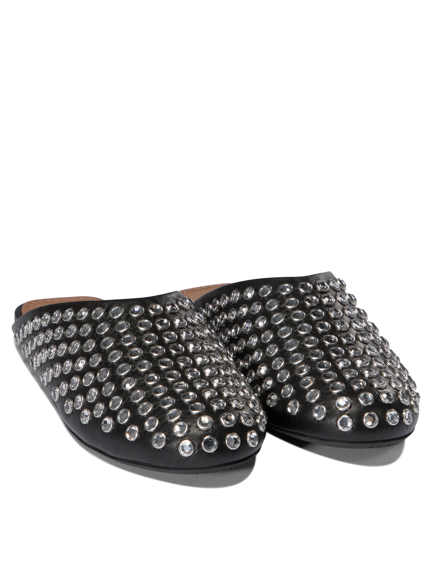 Shop Alaïa Mules With Rhinestones