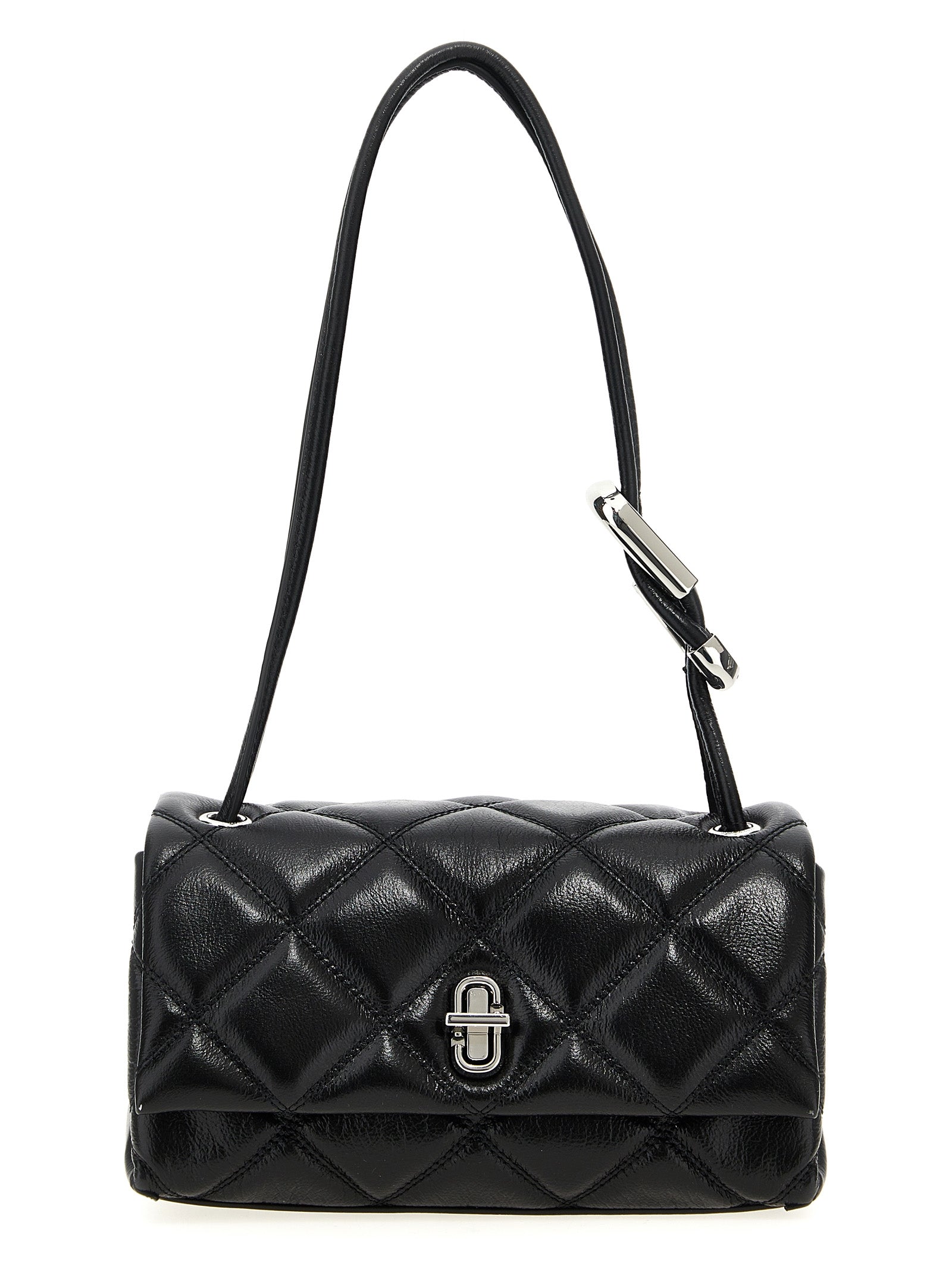 Marc Jacobs 'the Quilted Mini Dual' Shoulder Bag In Black