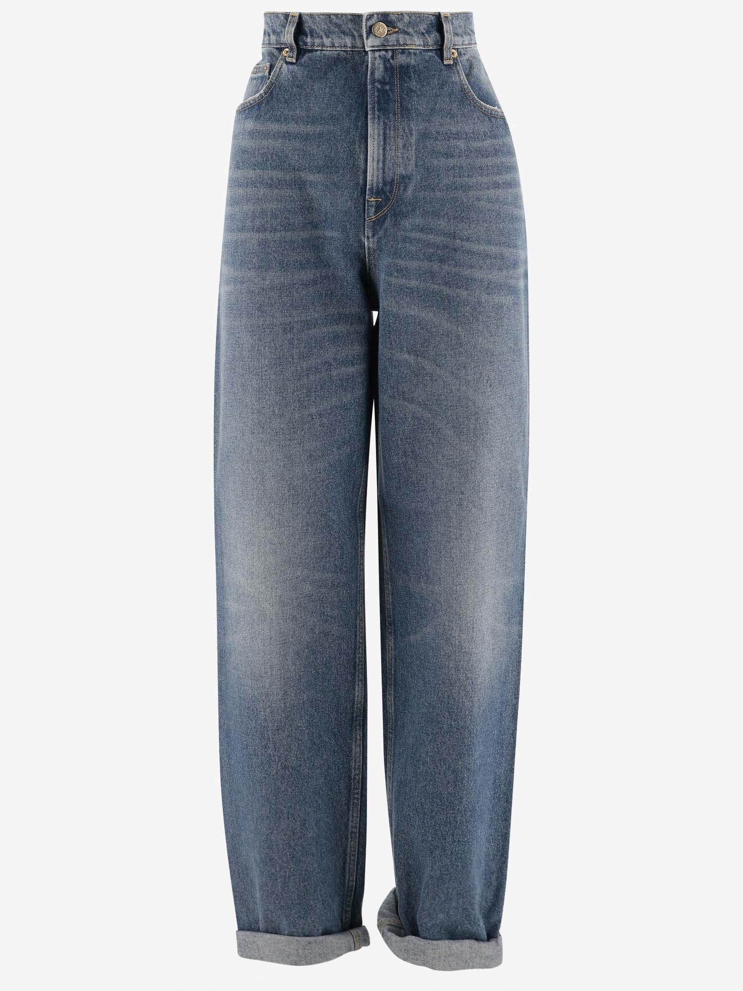 Golden Goose Cotton Denim Jeans In Blue