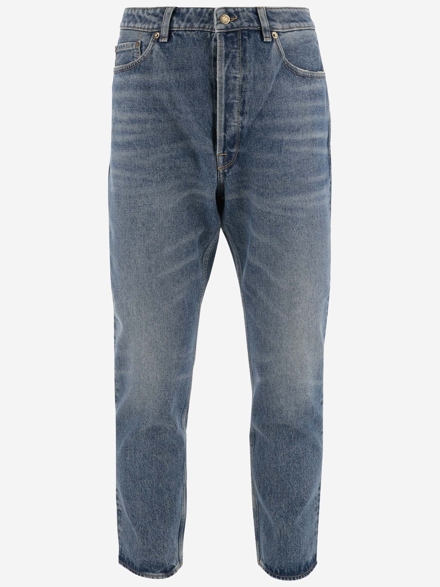 Golden Goose Cotton Denim Jeans In Blue