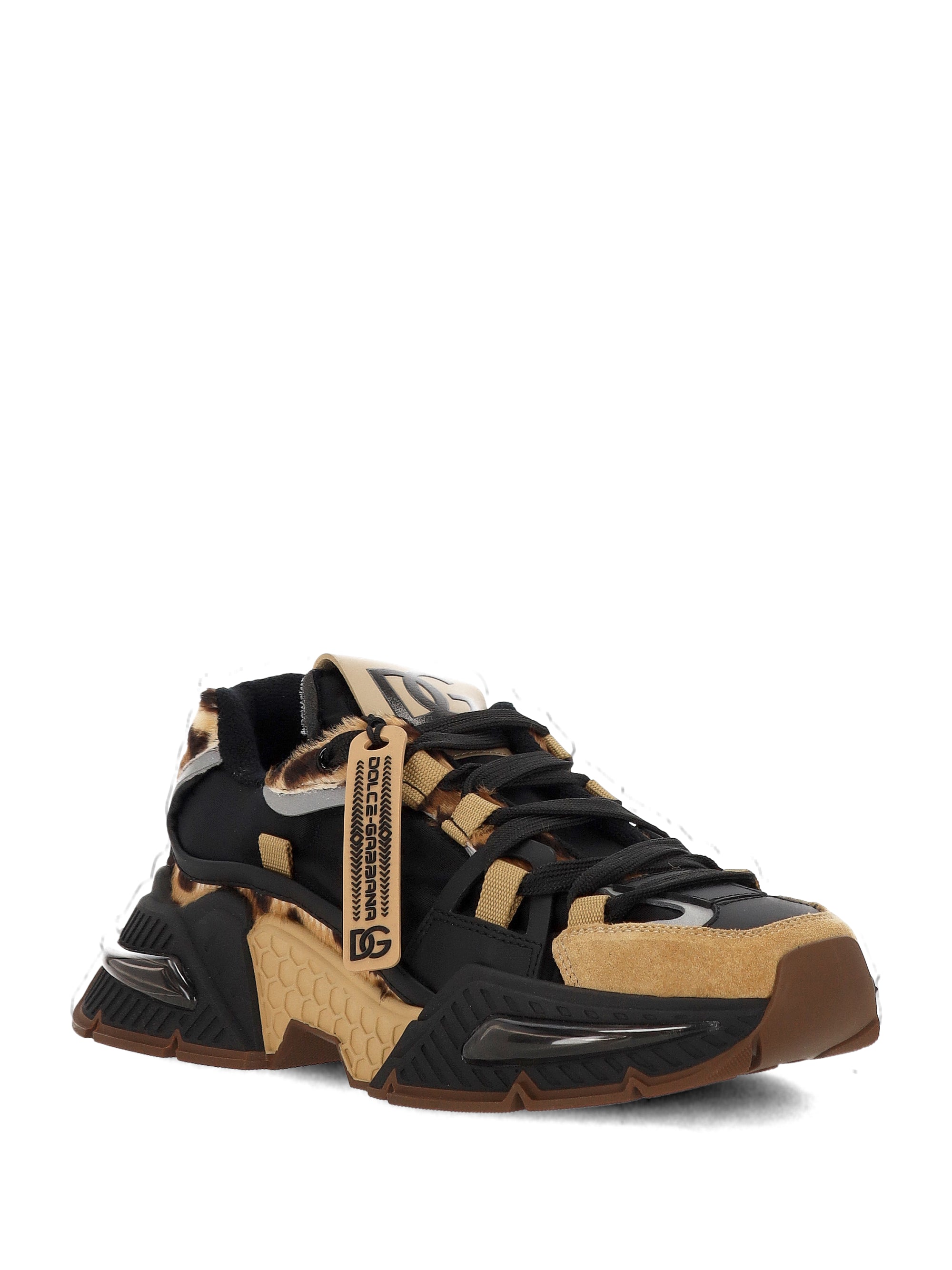 Dolce & Gabbana Leo Naturale Sneakers With Logo Sole