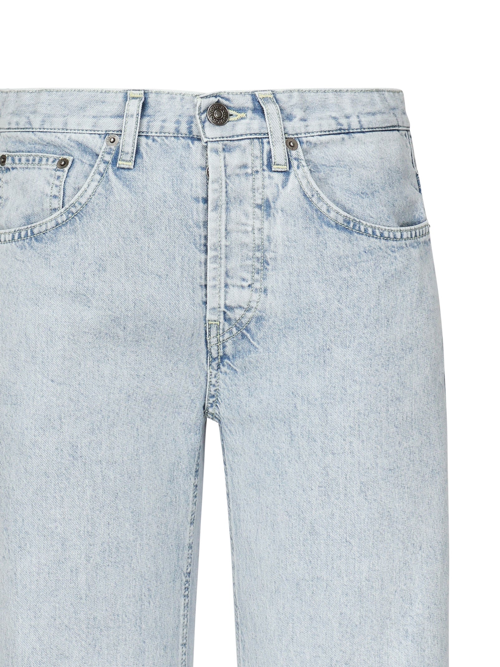 Dondup Jeans Jacklyn A Gamba Larga In Denim