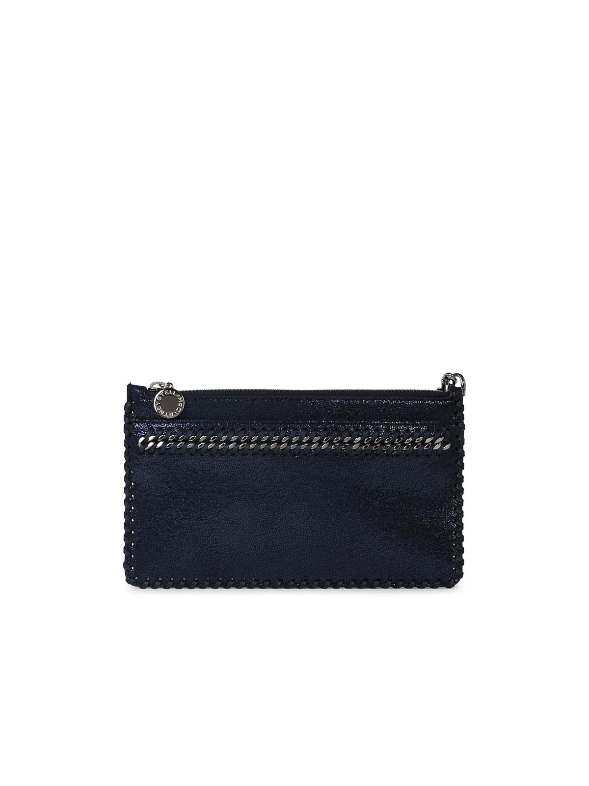 Stella Mccartney Stella Mc Cartney Blue Recycled Polyester 'falabella' Mini Clutch Bag