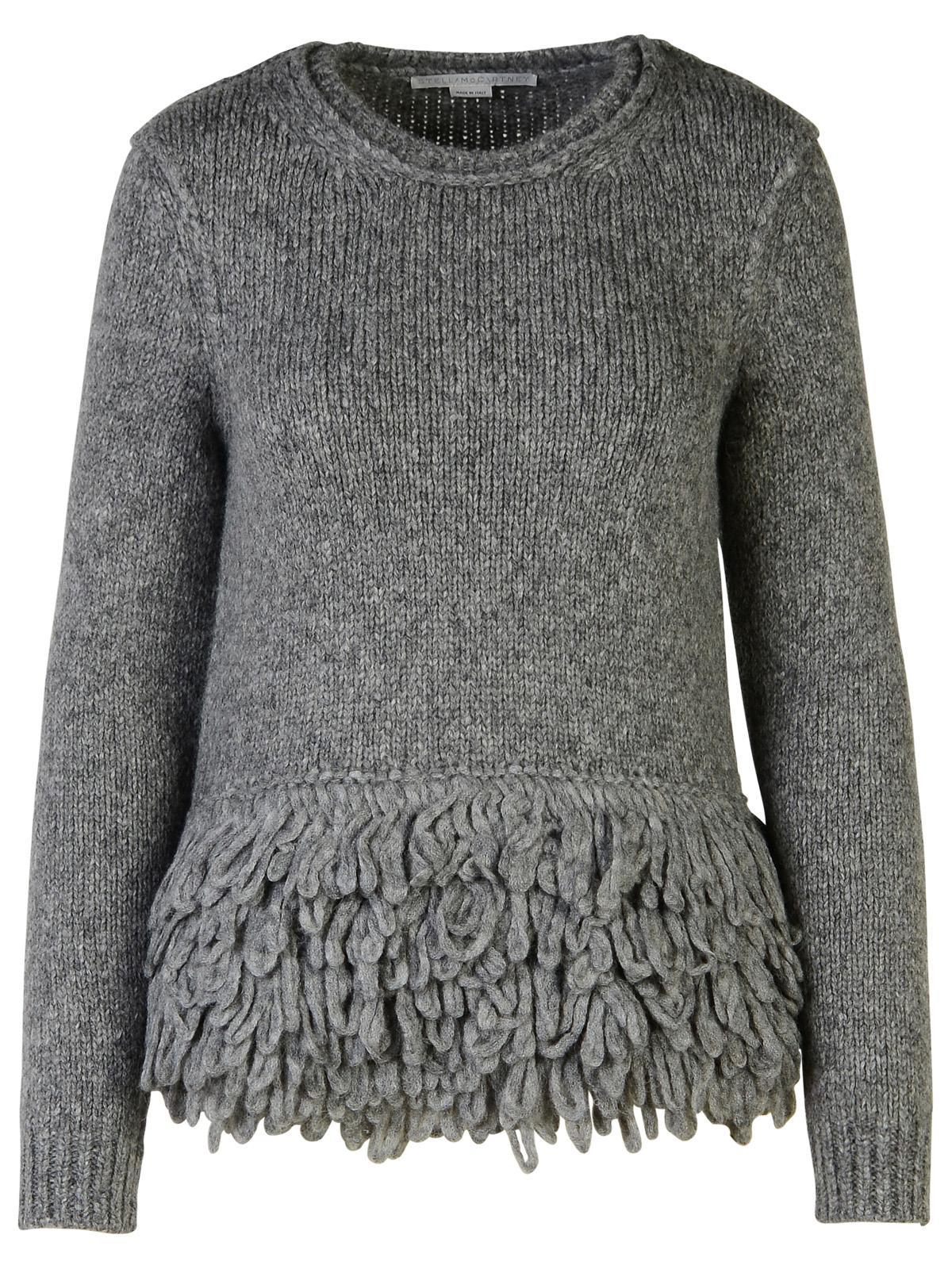 Stella Mccartney Stella Mc Cartney Grey Alpaca Blend Sweaters