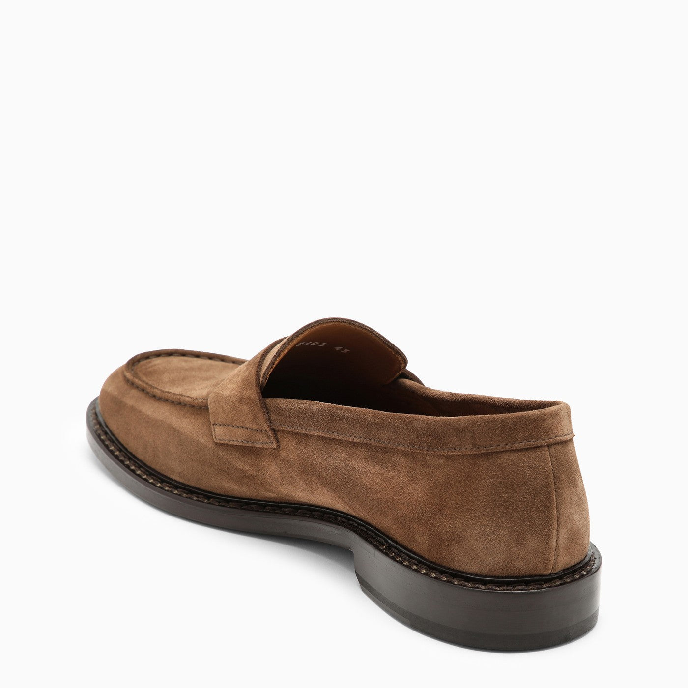 Shop Doucal's Classic Suede Moccasin