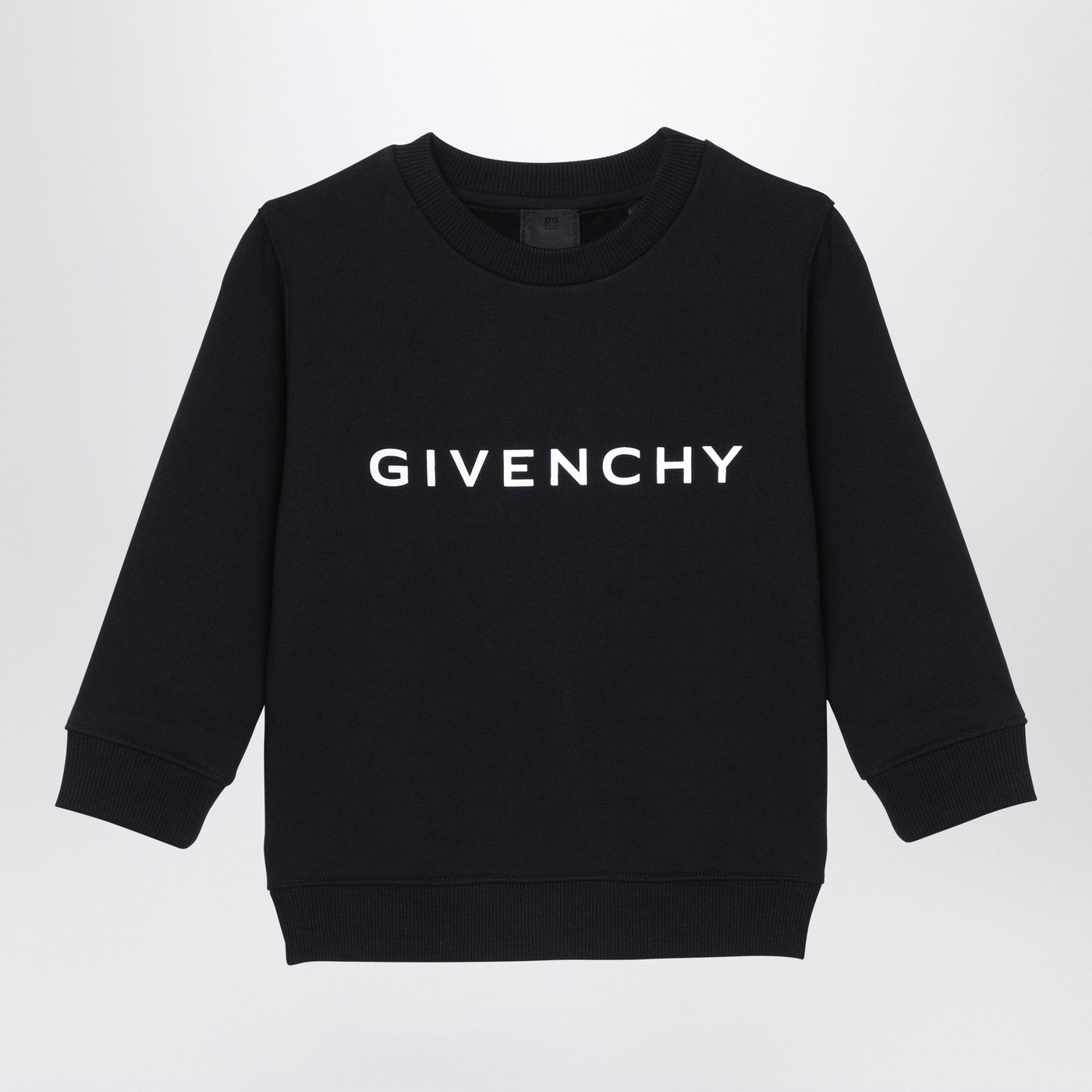 Givenchy Black Cotton Sweatshirt With Logo