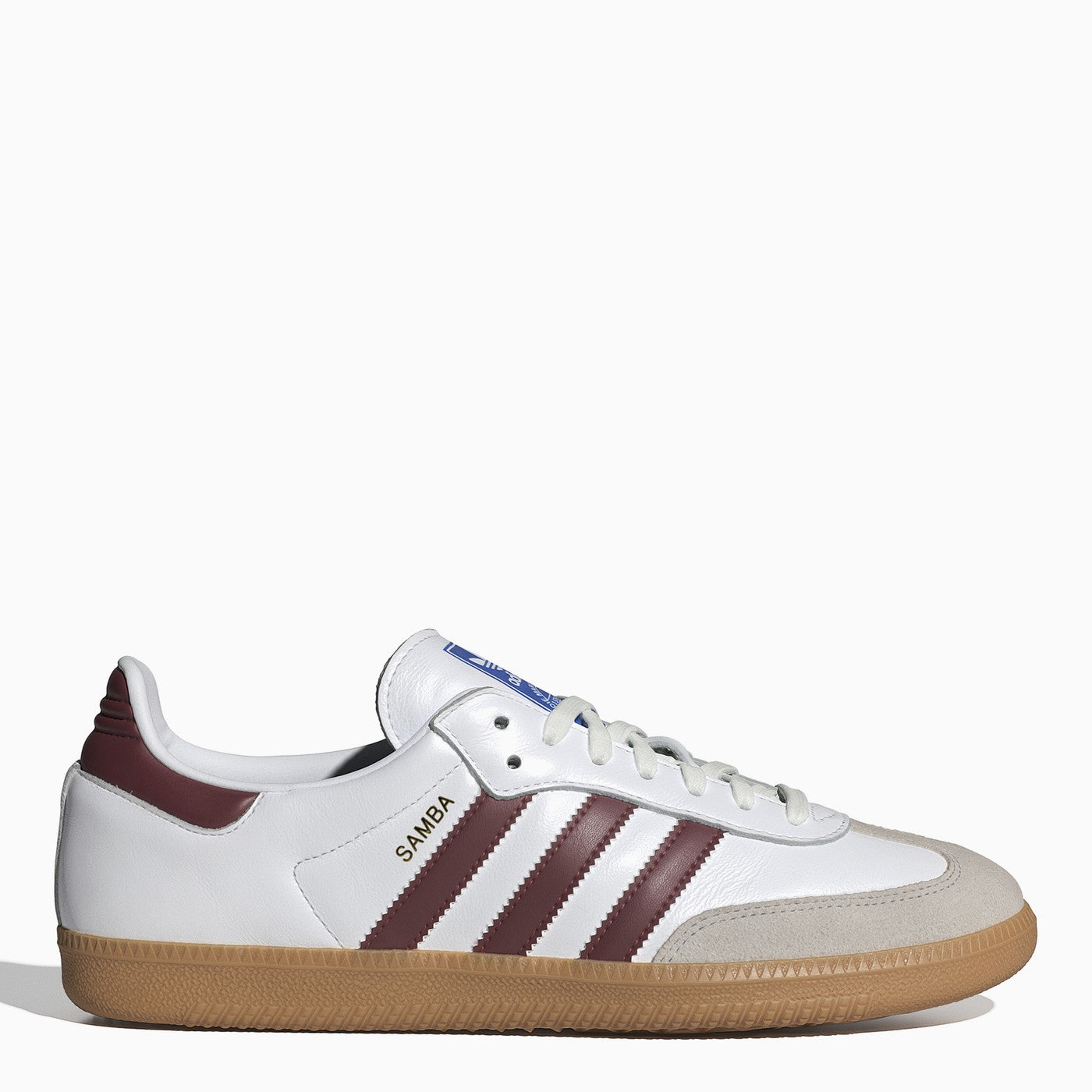 Shop Adidas Originals Low Samba Og White/burgundy Trainer