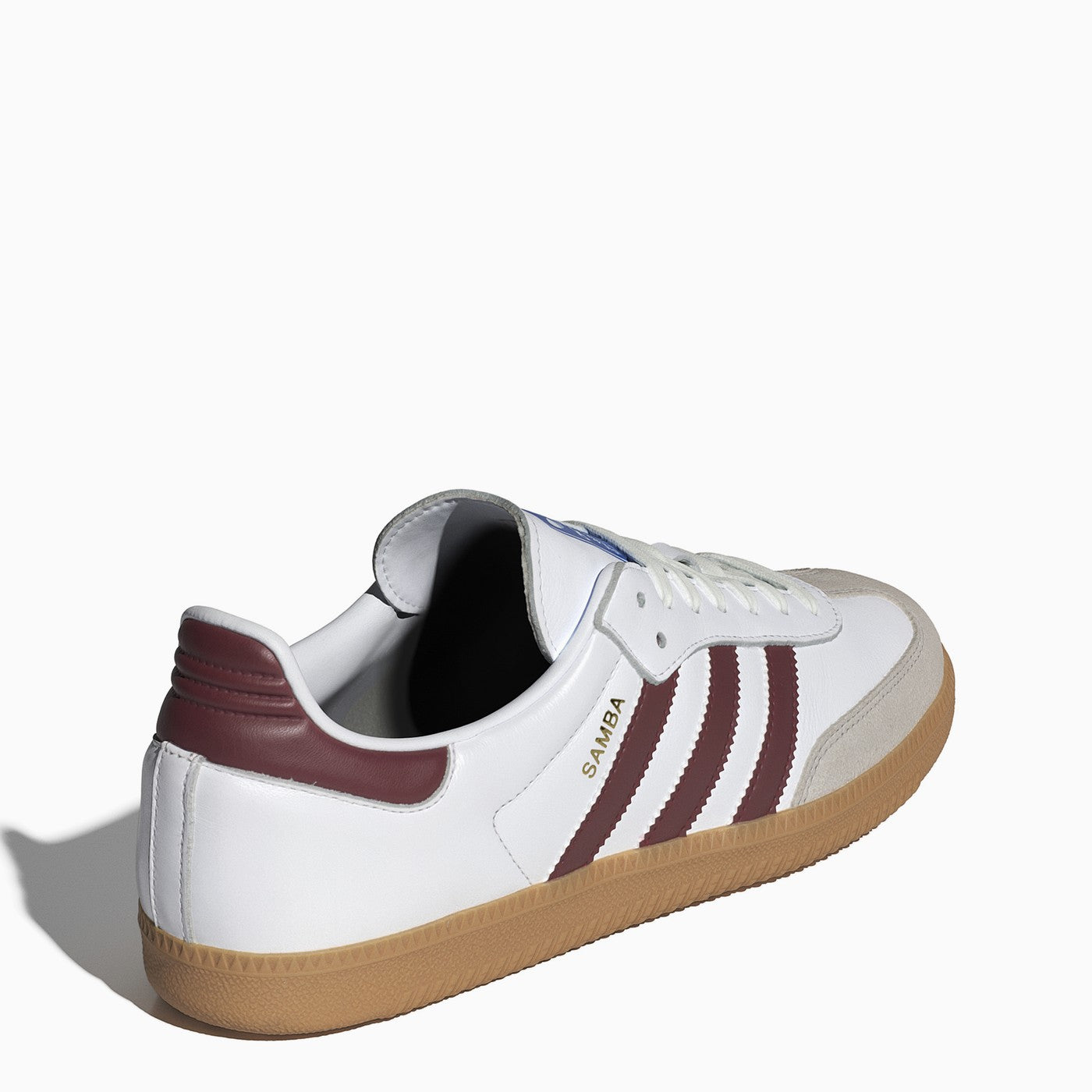 Shop Adidas Originals Low Samba Og White/burgundy Trainer