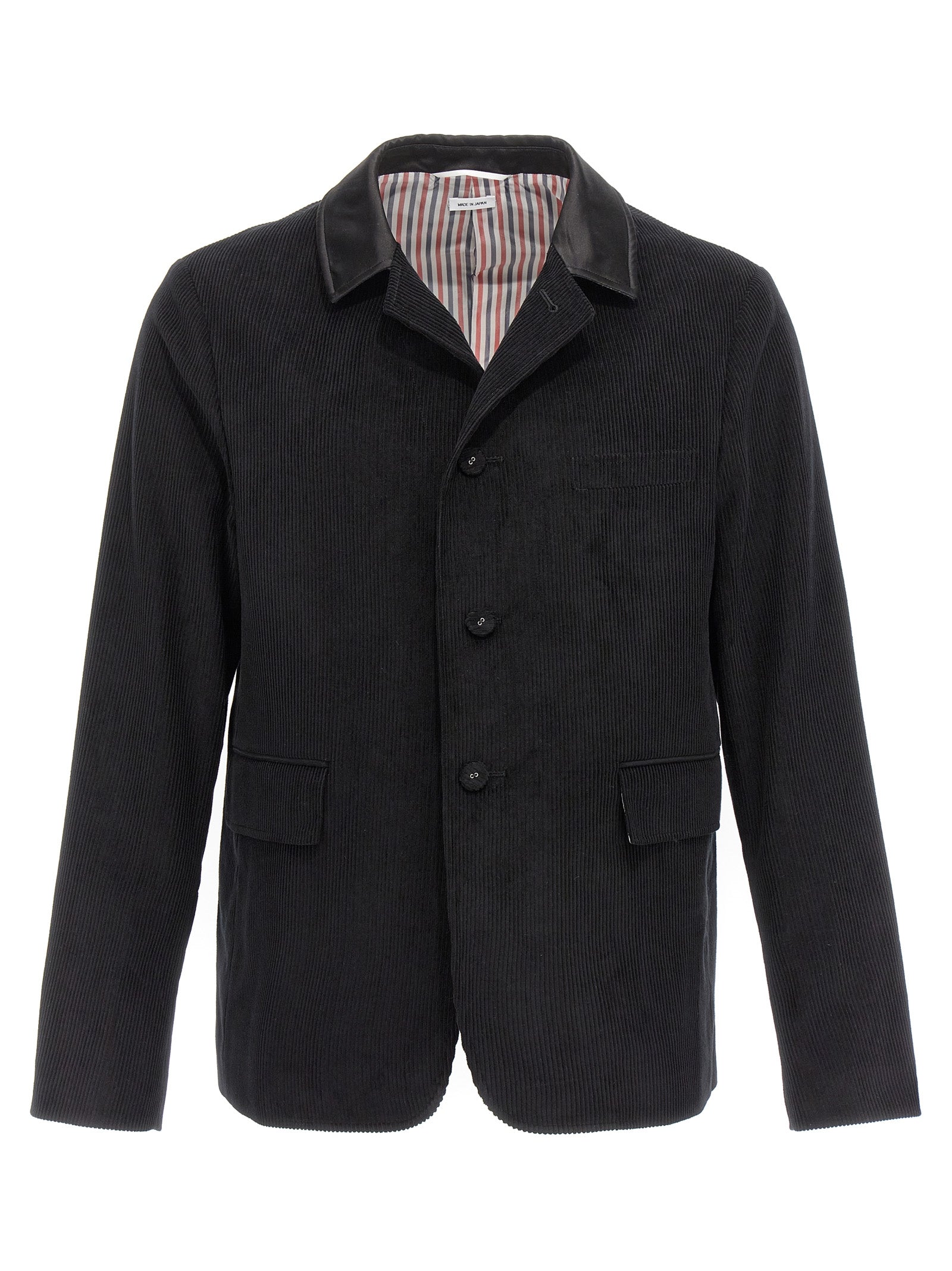 Thom Browne Corduroy Blazer Jacket In Black