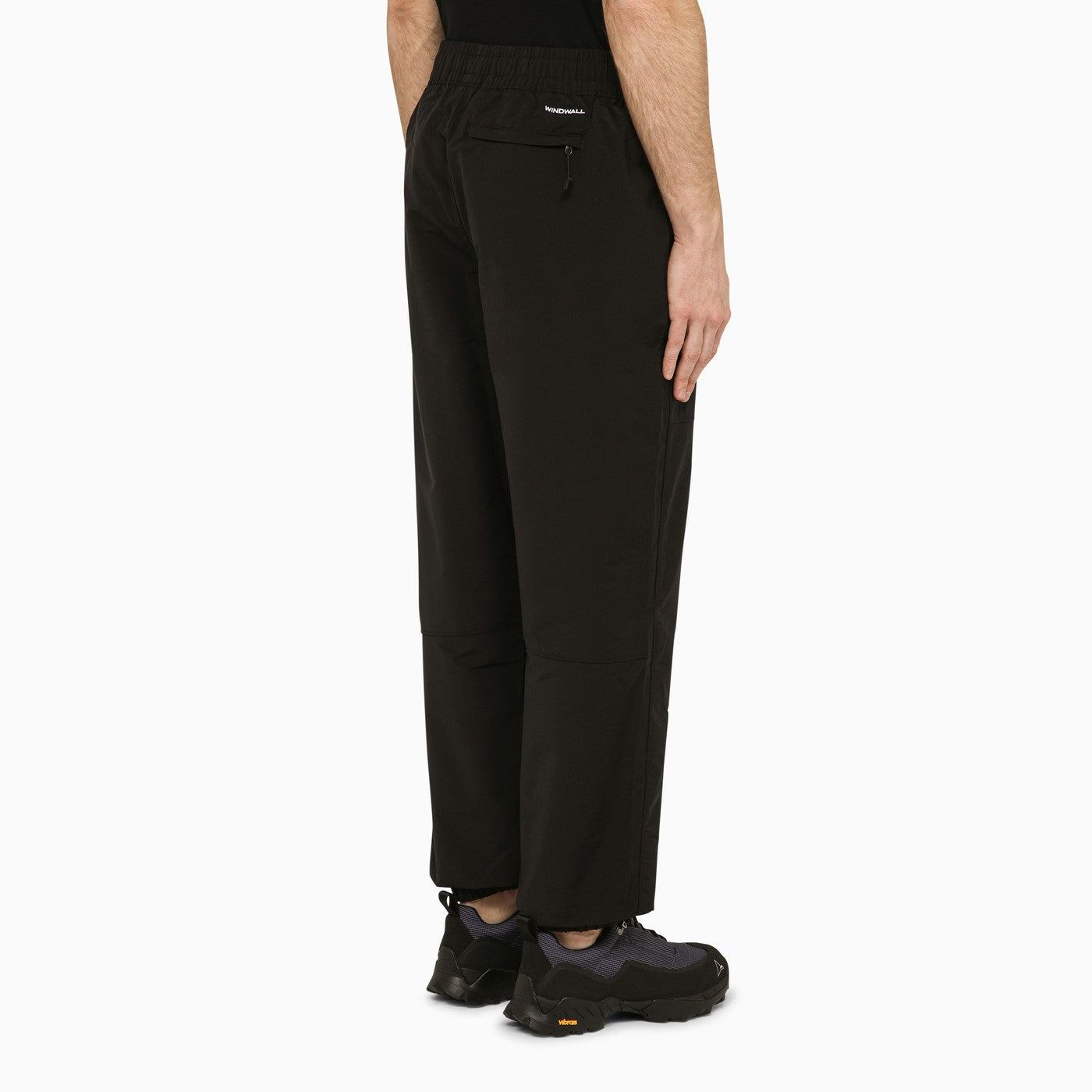 Shop The North Face Black Trousers In Technical Fabric With Logo