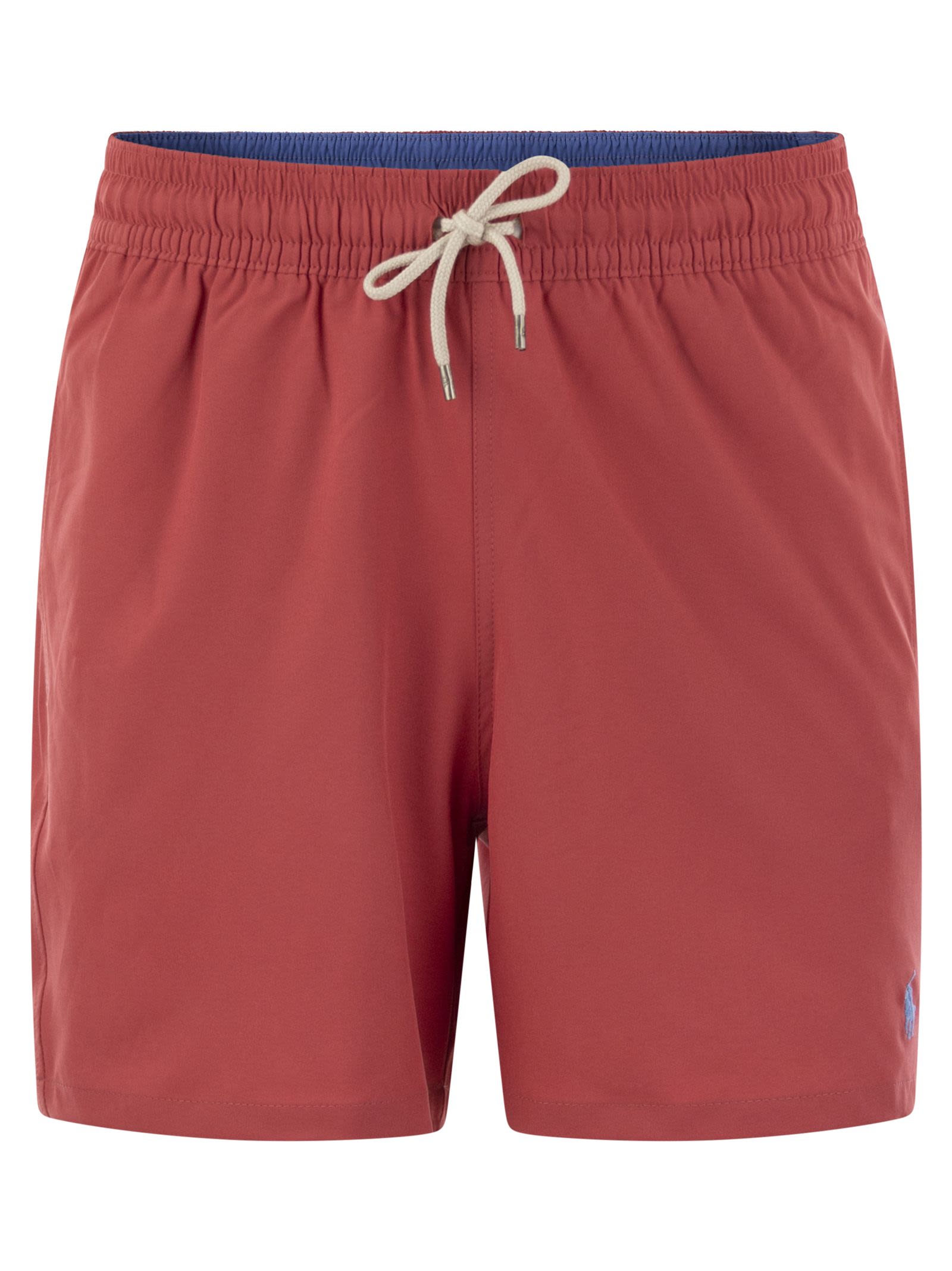 Polo Ralph Lauren Beach Boxers In Brown