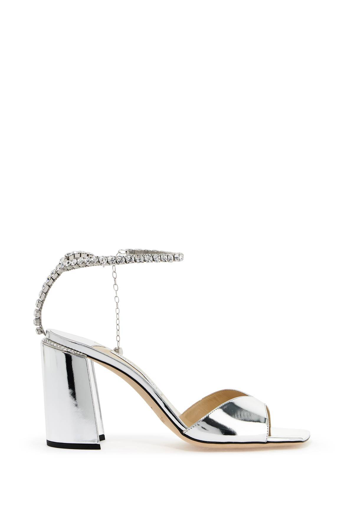 Jimmy Choo Saeda 85 Sand In Silver