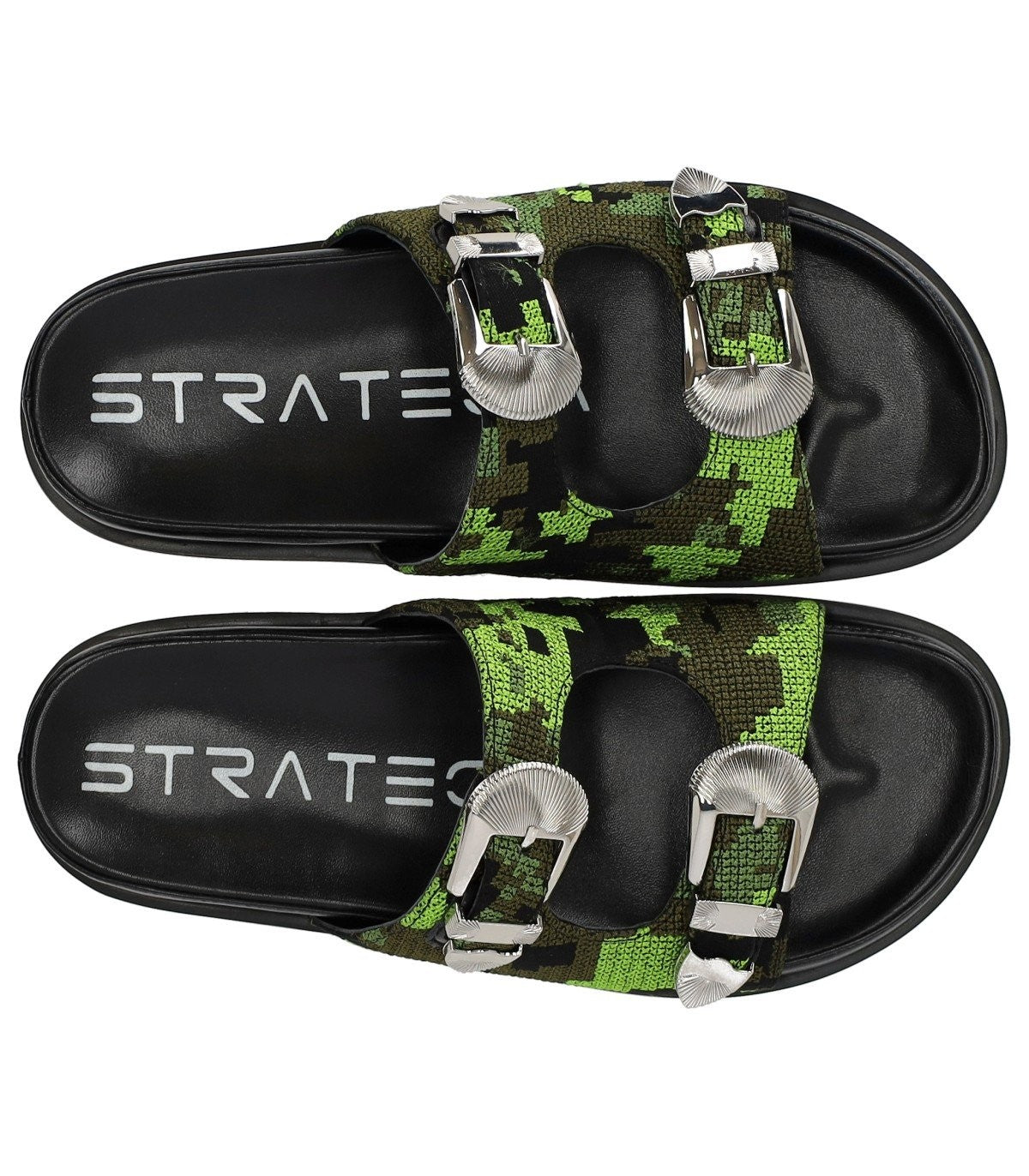 Shop Strategia Military Jacquard Slide