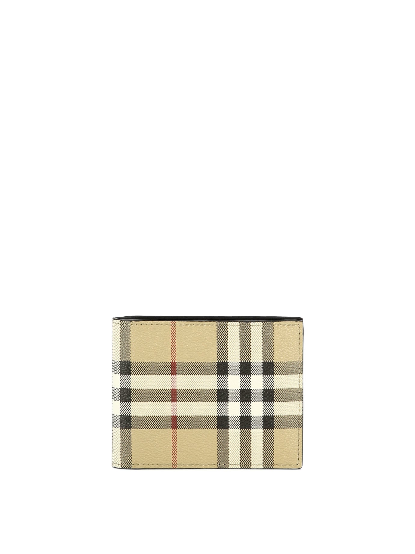 Burberry Unisex Checkered Leather Multi-Color Credit Card Case