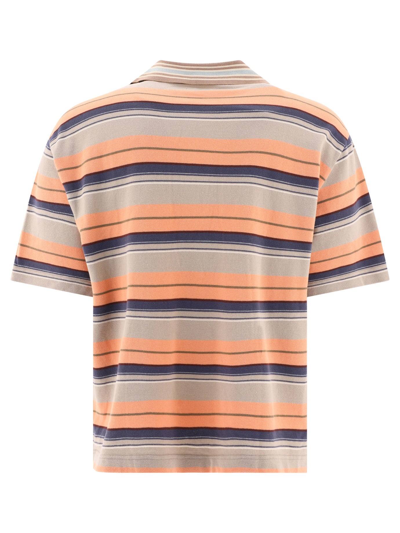 Multi Border Kanoko Box Polo Shirt