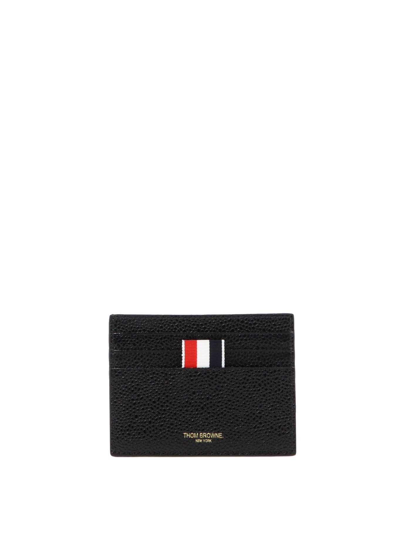 Thom Browne Card Holder With Rwb Detail