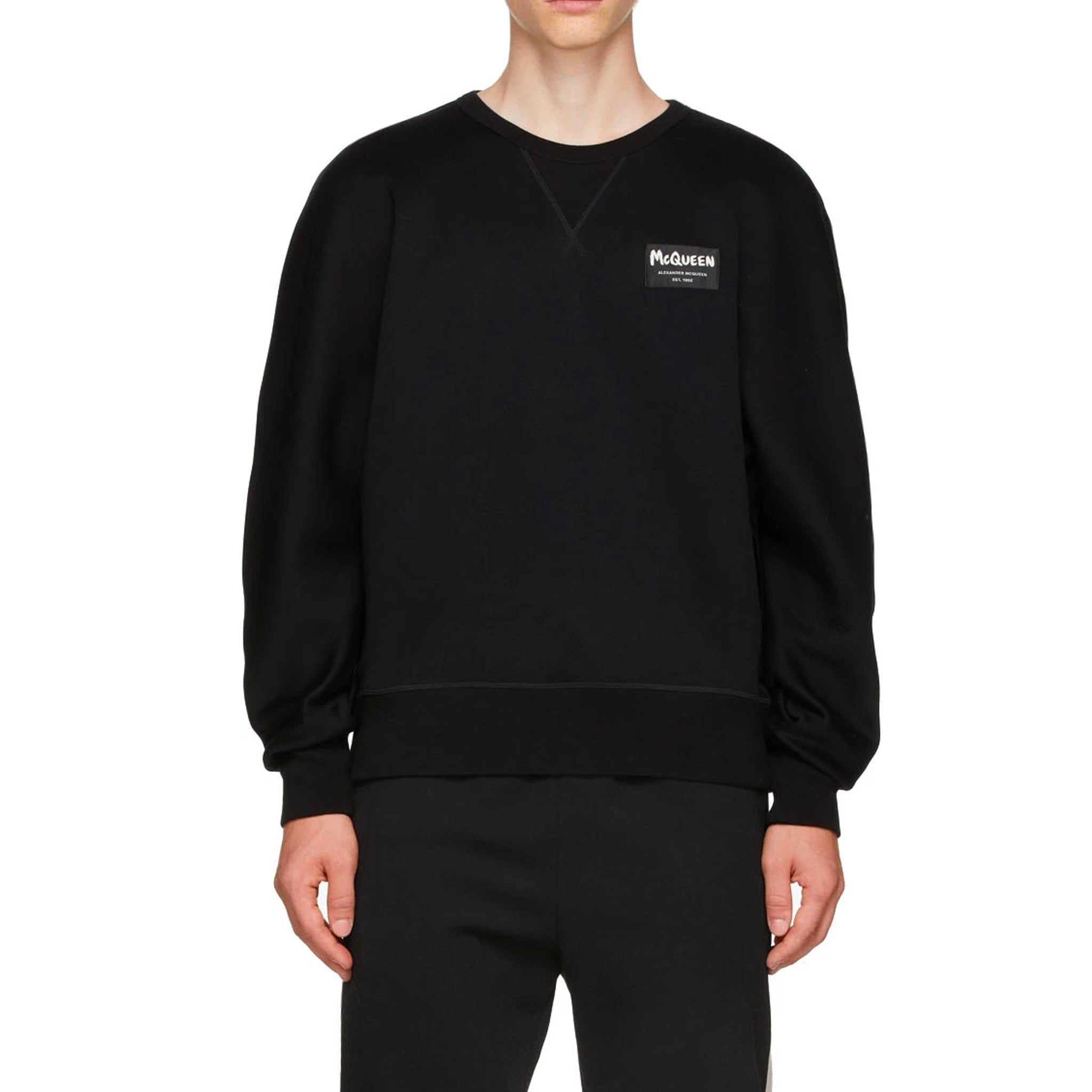 Shop Alexander Mcqueen Cotton Logo Sweatshirt