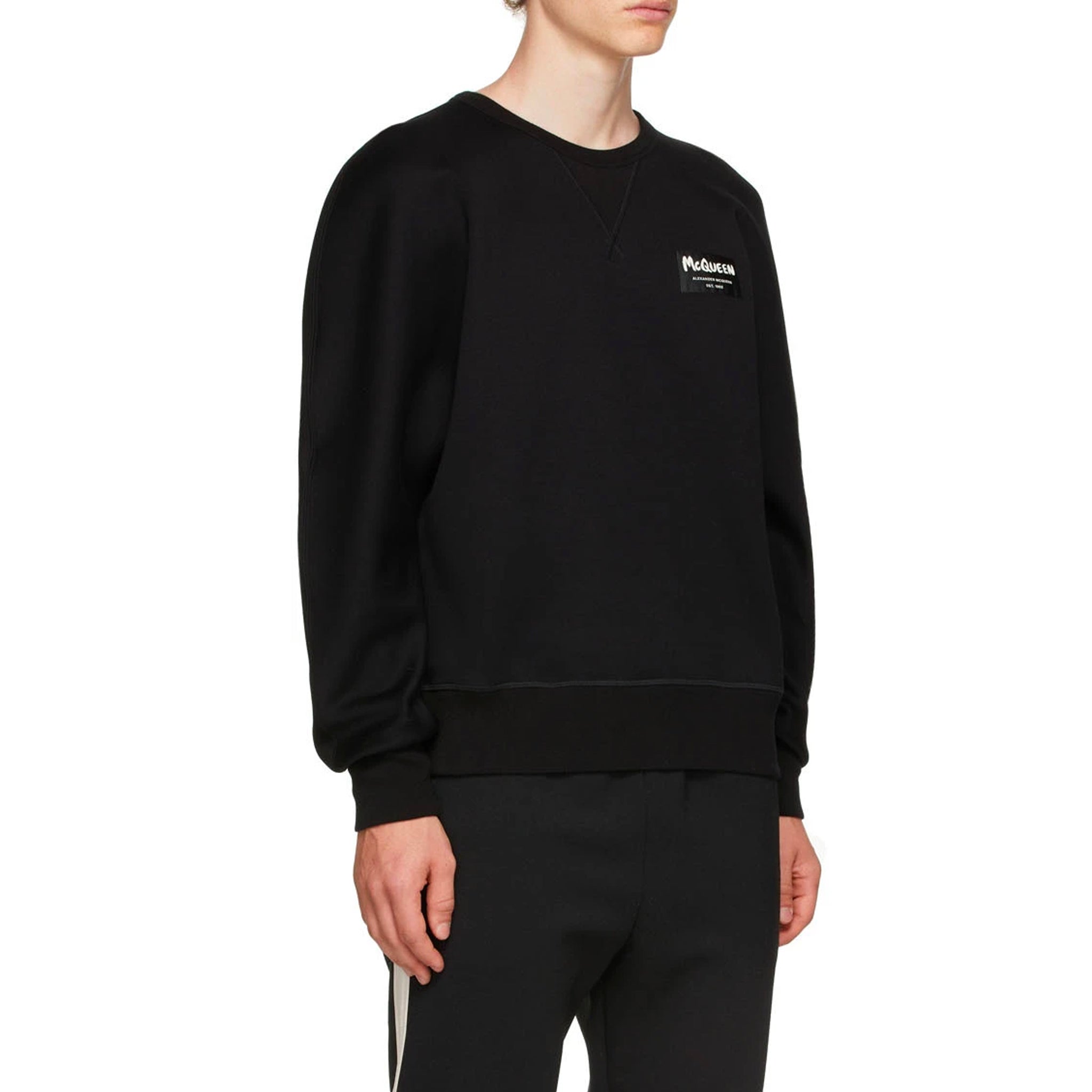 Shop Alexander Mcqueen Cotton Logo Sweatshirt