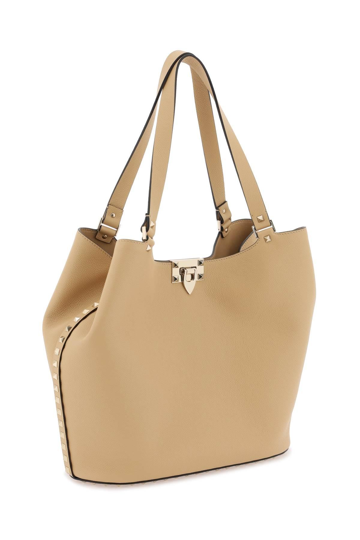 Shop Valentino Garavani Rockstud Tote Bag