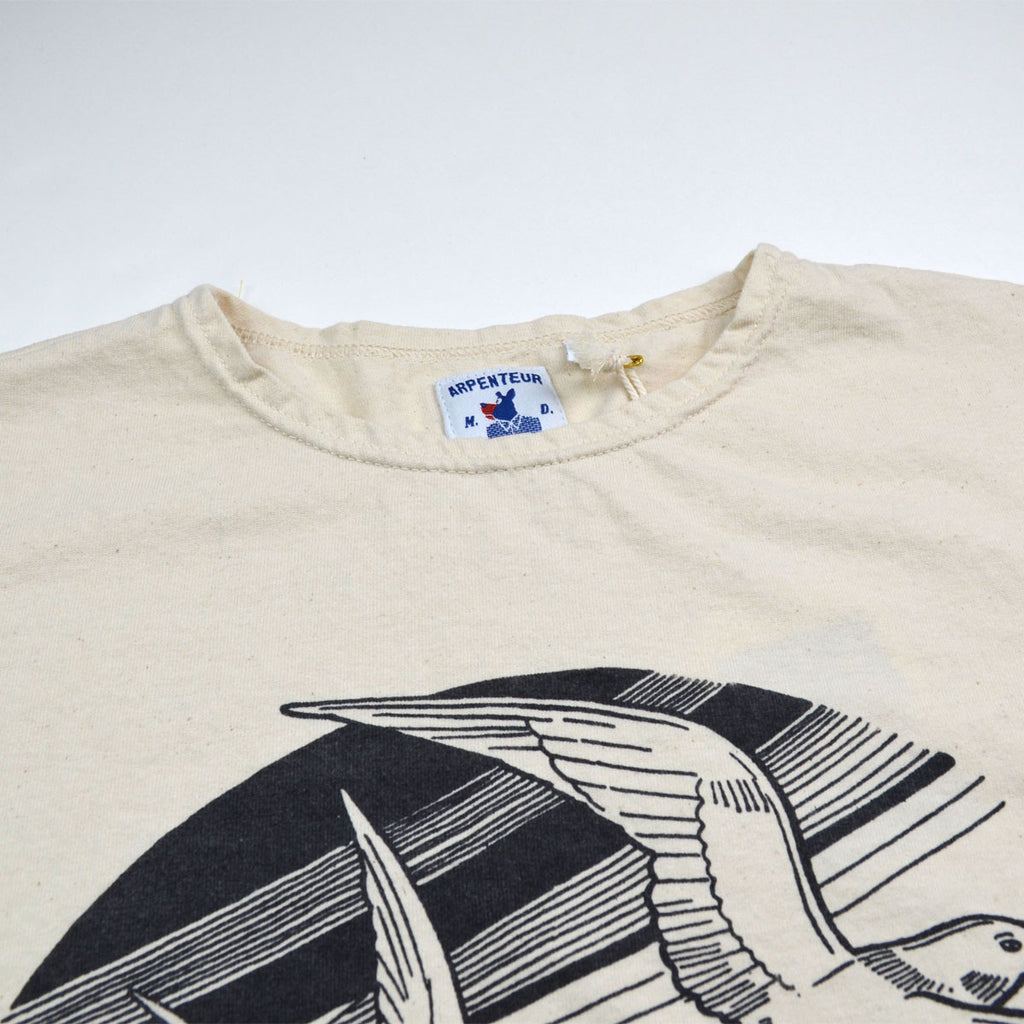 Arpenteur - Micheau-Vernez Sea Bird Printed T-shirt - Ecru