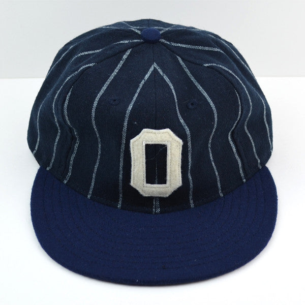 Ebbets - Osaka Tigers Cap (Adjustable Wool Flannel) - Navy / White ...