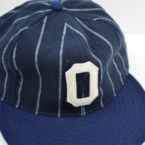 Ebbets - Osaka Tigers Cap (Adjustable Wool Flannel) - Navy / White ...