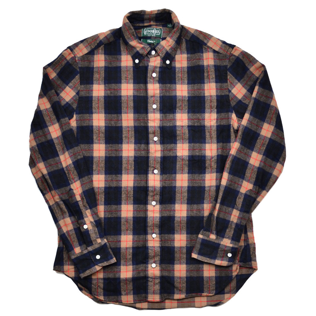 LIDNM - Super130s VINTAGE CHECK SHIRT Mサイズ 品薄 希少の+