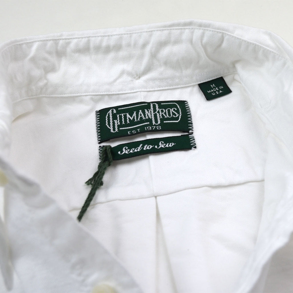 Gitman Vintage - Seed to Sew Oxford Shirt - White