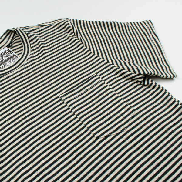 Jungmaven - Men's Yarn-Dyed Pocket Hemp T-shirt 55/45 (6 oz) - Black S