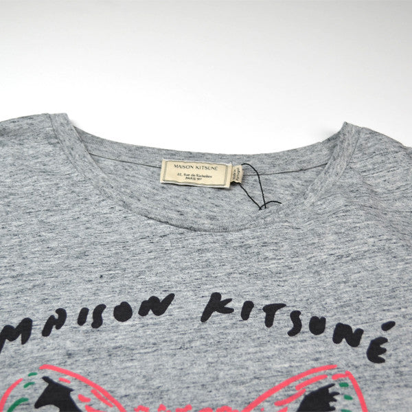 Maison Kitsuné - 3D Fox Tee-Shirt - Light Grey Mélangé – BEAUBIEN