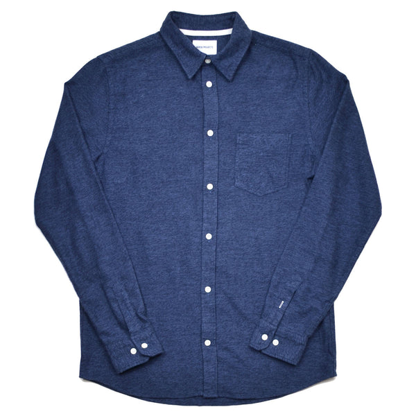 Norse Projects - Anton Brushed Shirt - Dark Navy