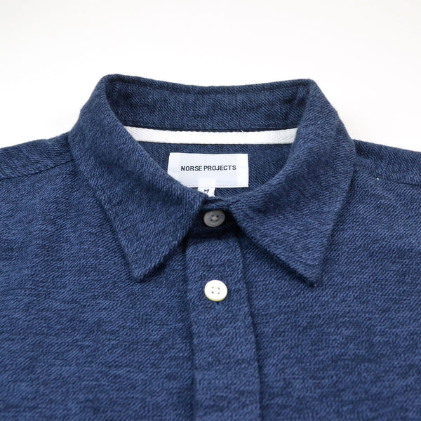 Norse Projects - Anton Brushed Shirt - Dark Navy