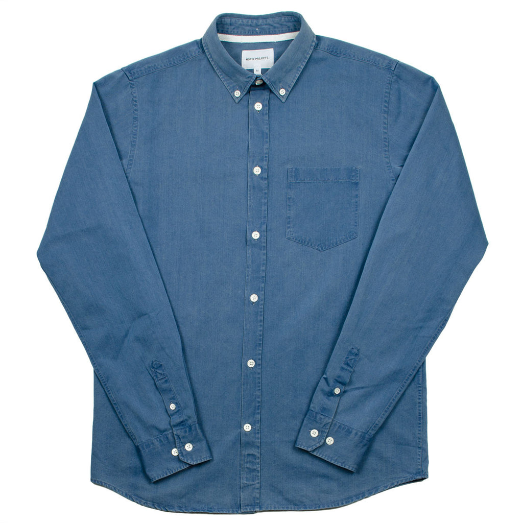 norse projects anton denim shirt