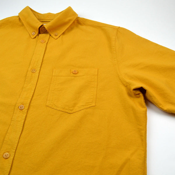 Norse Projects - Anton Oxford Overdyed Shirt - Mustard Yellow