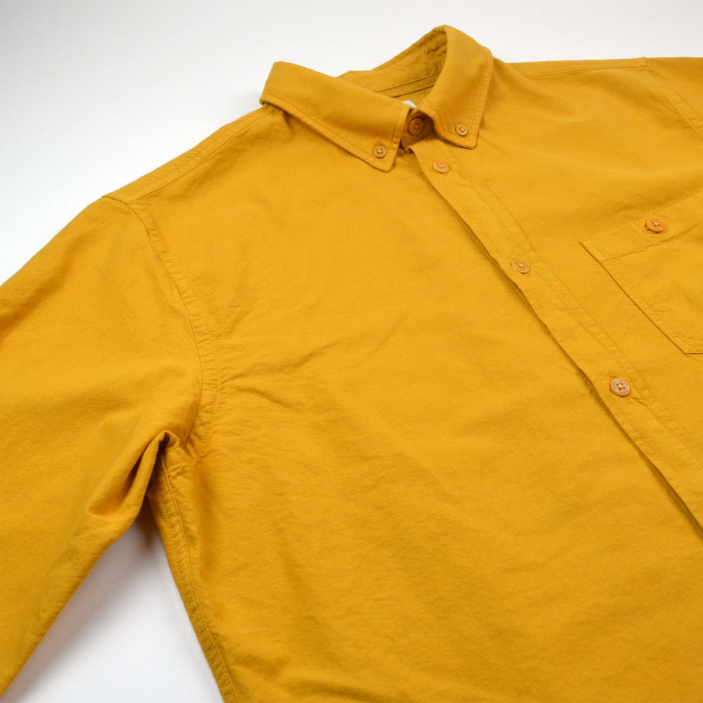 Norse Projects - Anton Oxford Overdyed Shirt - Mustard Yellow