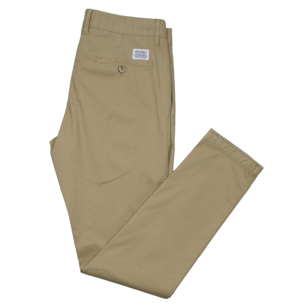 Norse Projects - Aros Slim Light Twill Chinos - Khaki (Beige)