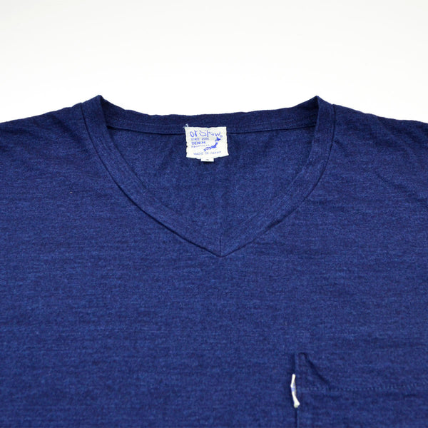 orSlow - V-neck T-shirt - Indigo – BEAUBIEN