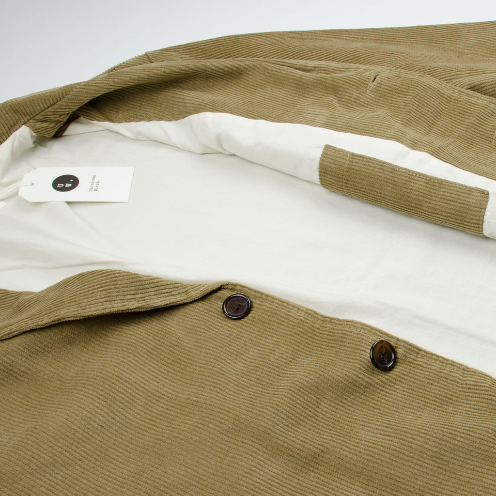 Universal Works - Three Button Jacket Cord - Taupe